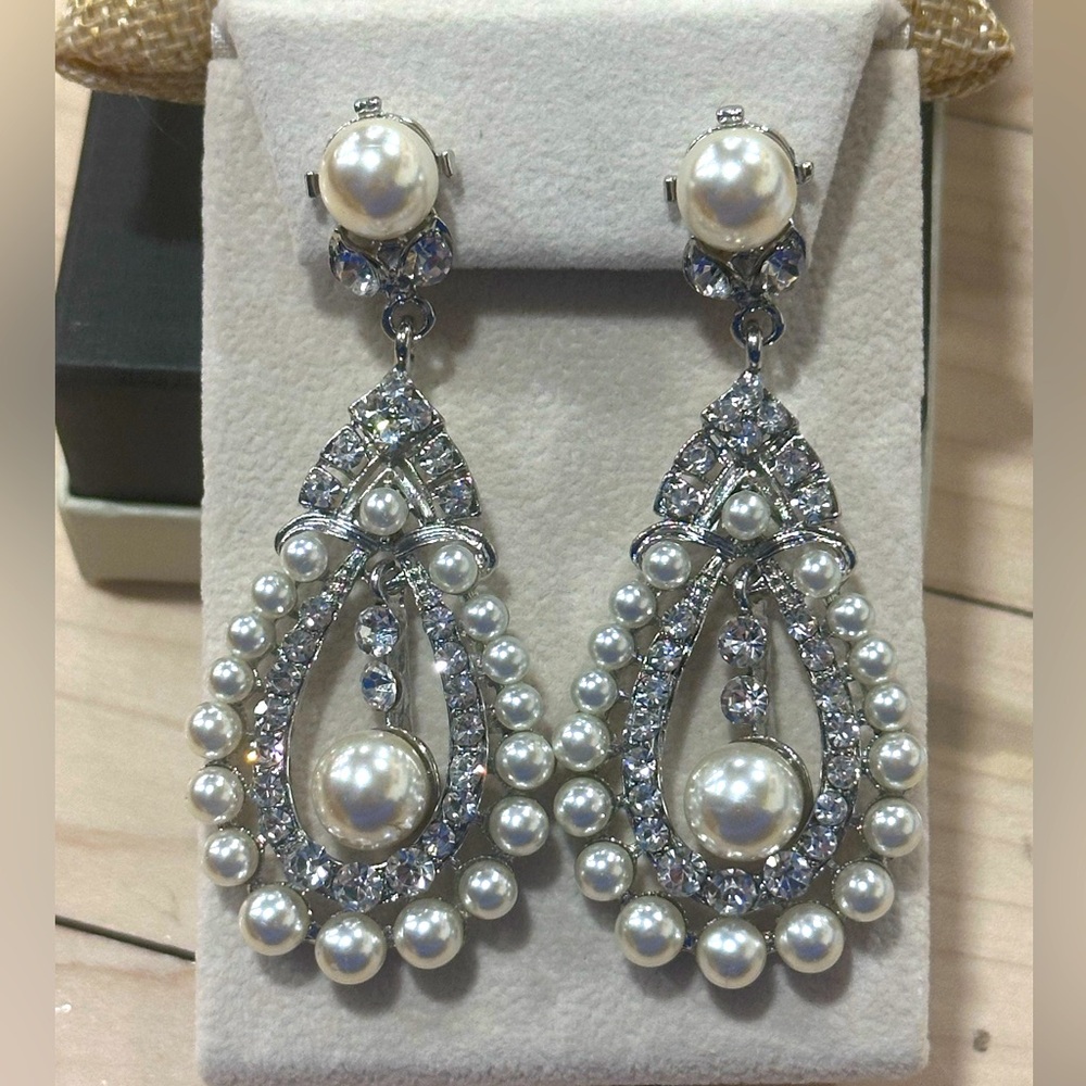 Crystal Avenue Clip on Earrings